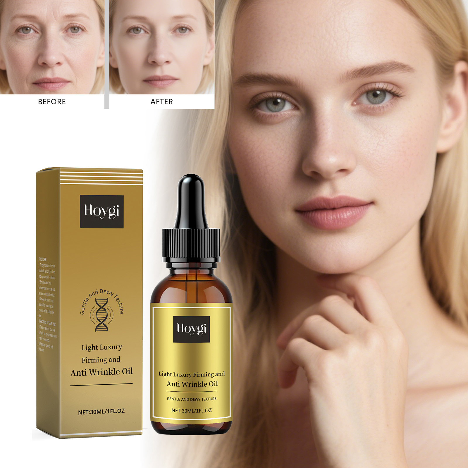 Luxury Skincare Line - Sıkılaştırıcı Yüz Bakım Yağı Kırışıklık Karşıtı