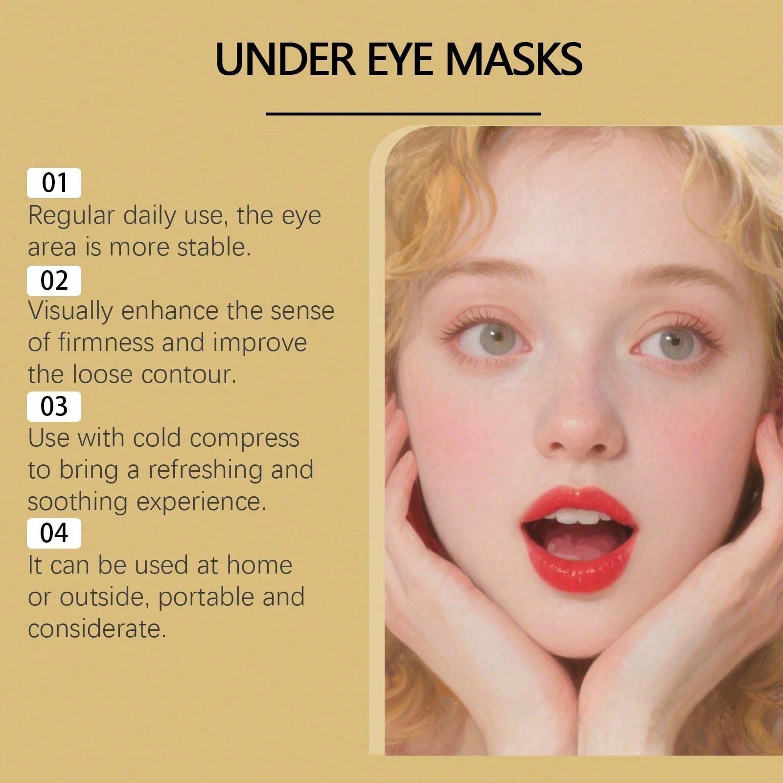 24K Altın Göz Maskesi, 60 Adet - Luxury Skincare Line incelemesi ve fiyatı